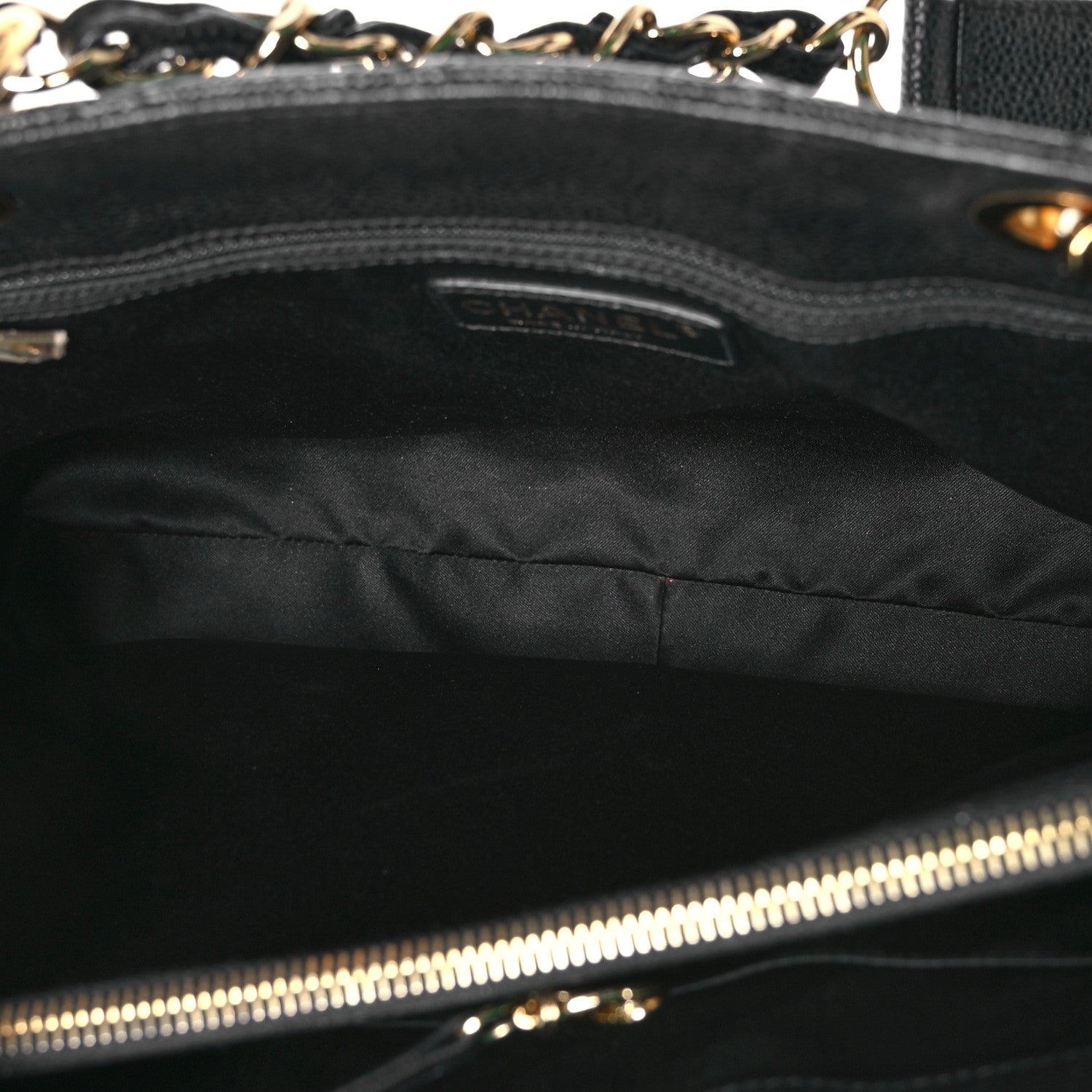 Chanel Caviar Quilted Grand Shopping Tote GST Black 5 of 10