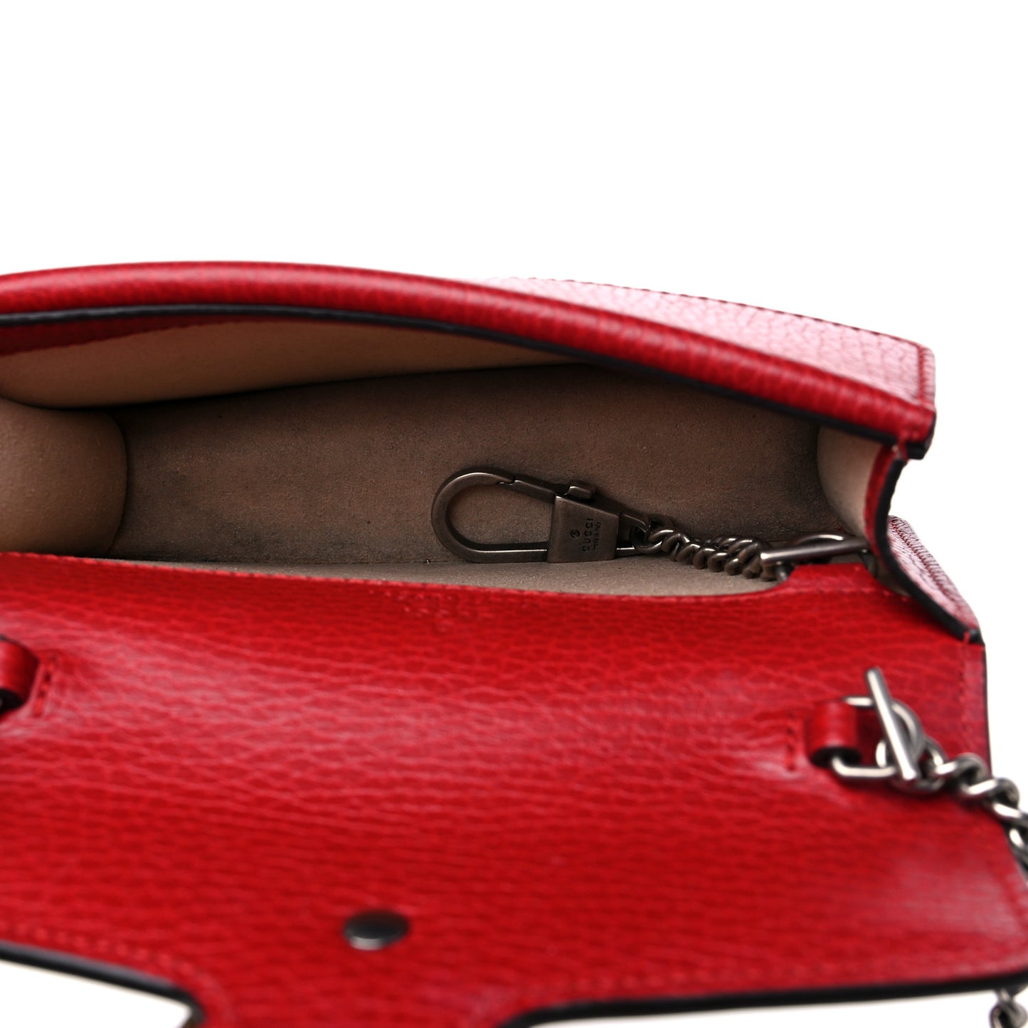 Calfskin Super Mini Dionysus Shoulder Bag Hibiscus Red
