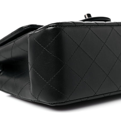 Chanel Lambskin Quilted Mini Square Flap So Black 8 of 10