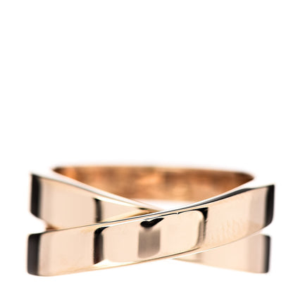 Cartier 18K Yellow Gold 9mm Paris Nouvelle Vague Ring 55 7.25 1 of 5