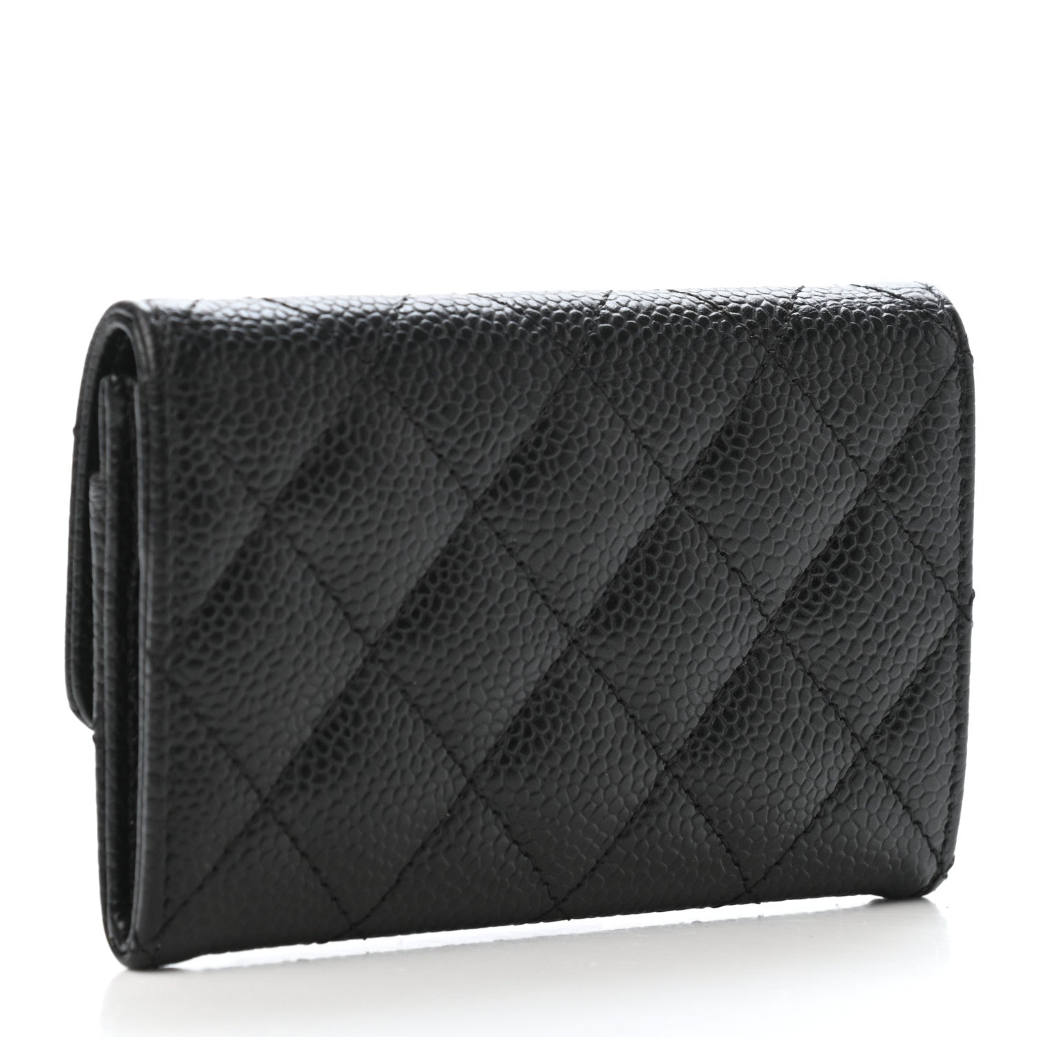 Chanel Caviar Quilted Flap Card Holder Black 2 of 4