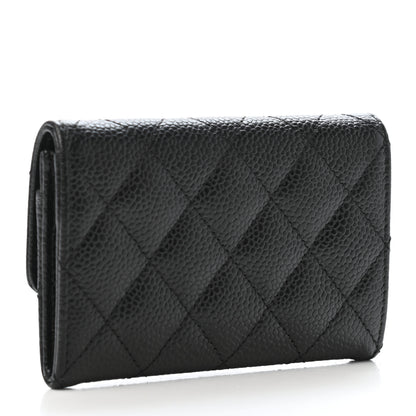 Chanel Caviar Quilted Flap Card Holder Black 2 of 4