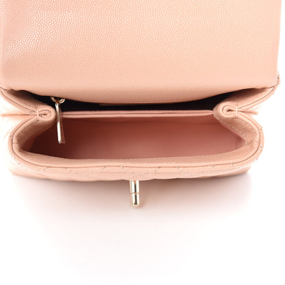 Chanel Caviar Quilted Extra Mini Coco Handle Flap Light Pink 5 of 11
