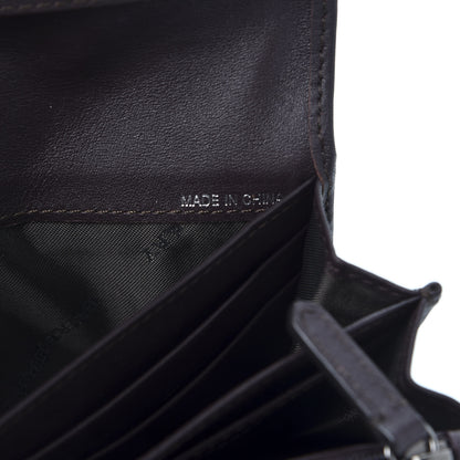 Burberry Smoked Check Continental Wallet Chocolate 9 of 10