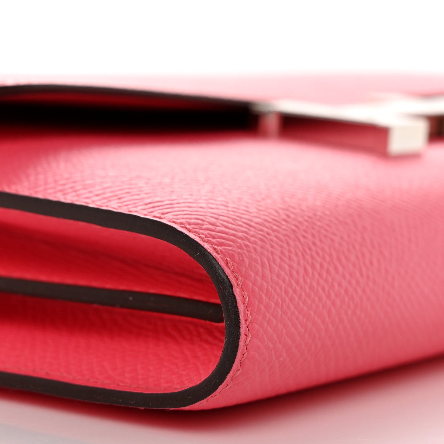 Hermes Epsom Constance Long Wallet Rose Azalee 8 of 9