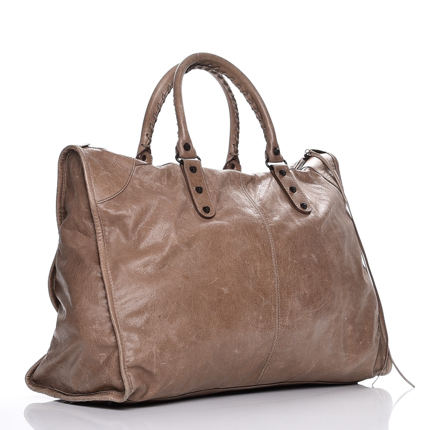 Balenciaga Agneau Classic Hardware Weekender Seigle 3 of 19