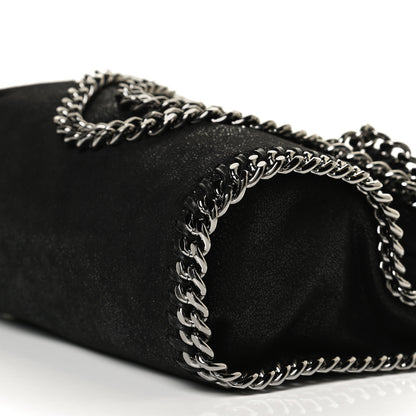 Stella McCartney Shaggy Deer Mini Falabella Fold Over Tote Black 8 of 10