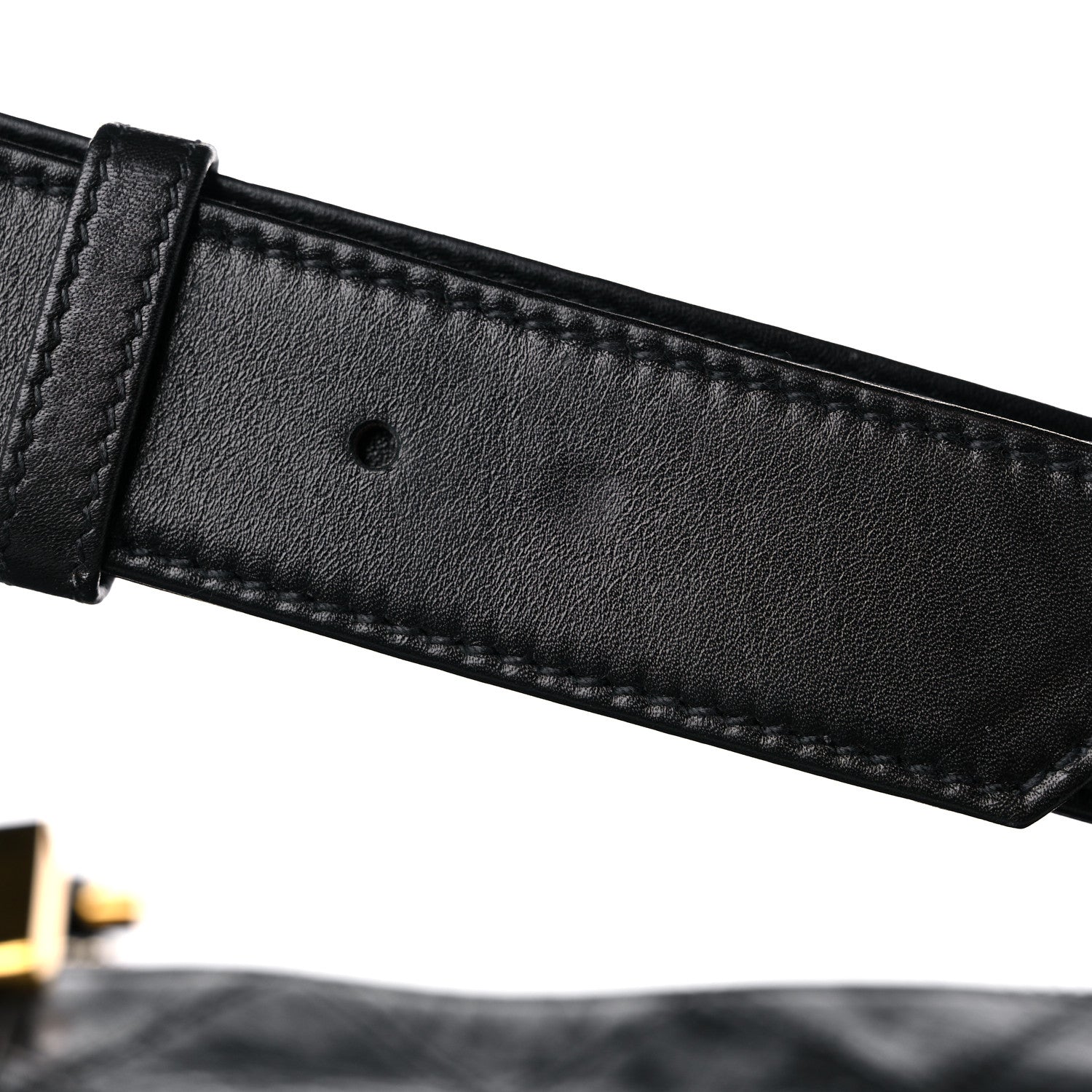 Chanel Calfskin Stitched Duffel Bag Black 18 of 20