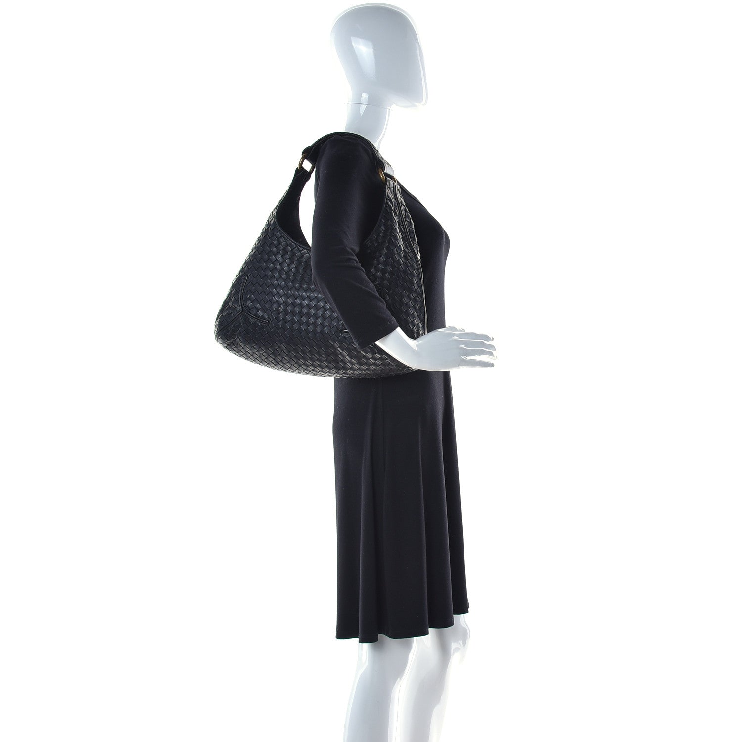 Bottega Veneta Nappa Intrecciato New Ball Hobo Black 2 of 14