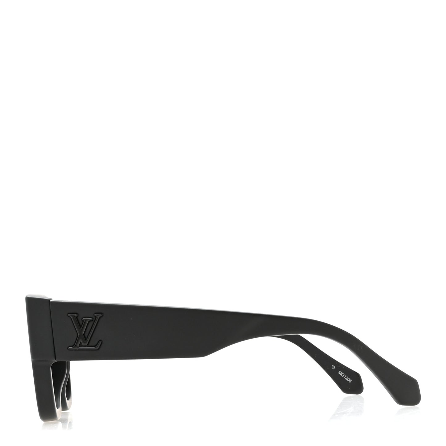 Acetate LV Clash Large Square Sunglasses Z2707W Deep Black