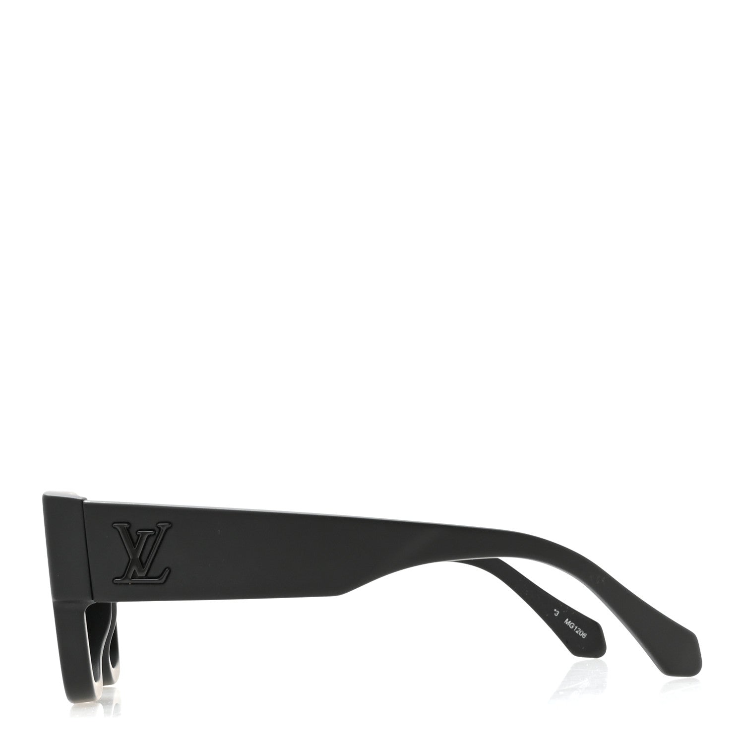 Louis Vuitton Acetate LV Clash Large Square Sunglasses Z2707W Deep Black 3 of 9