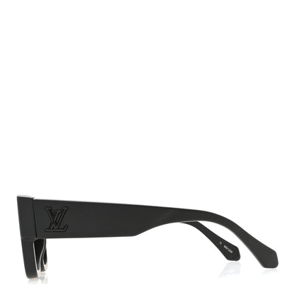 Louis Vuitton Acetate LV Clash Large Square Sunglasses Z2707W Deep Black 3 of 9