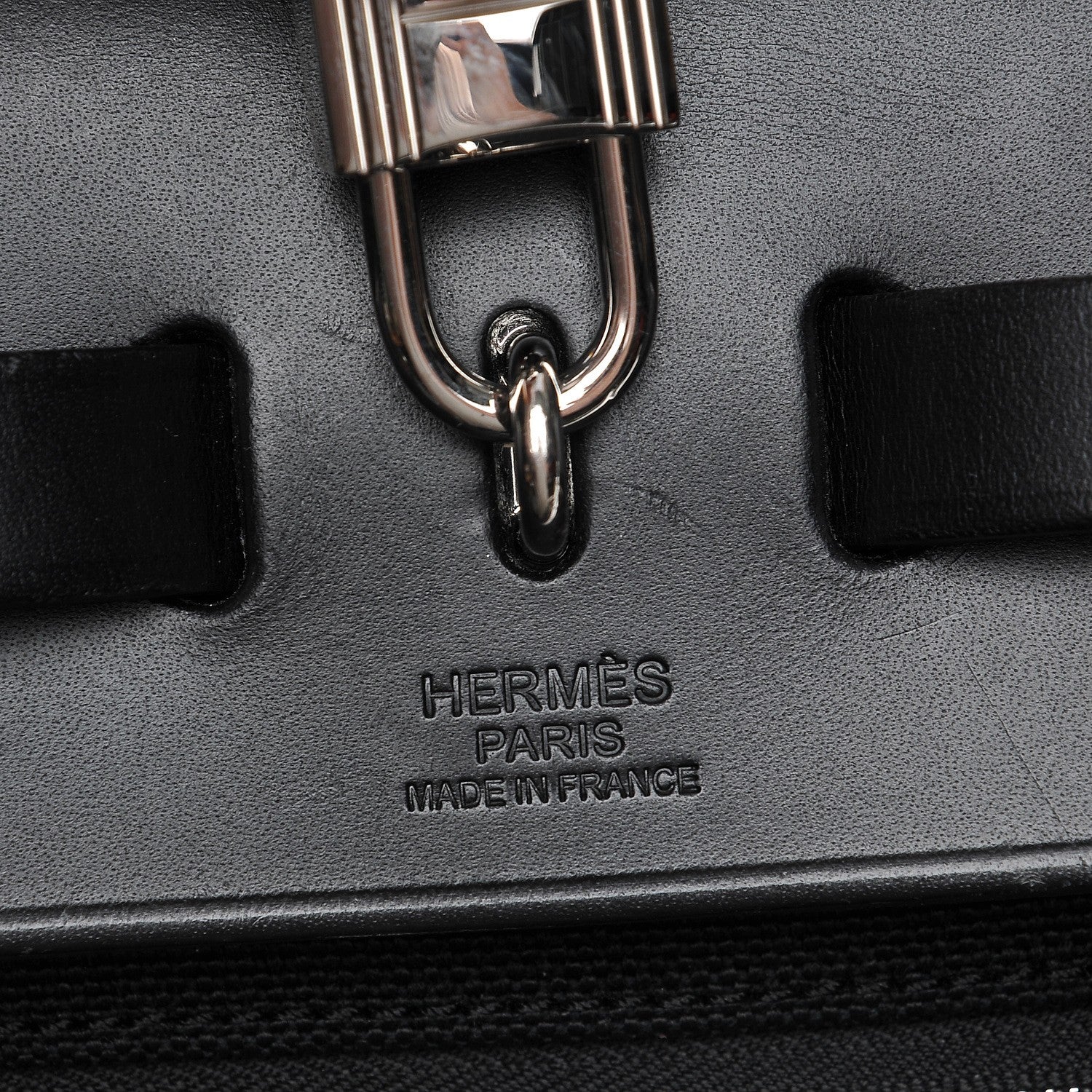 Hermes Military Toile Vache Hunter Herbag Zip PM 31 Black 9 of 9