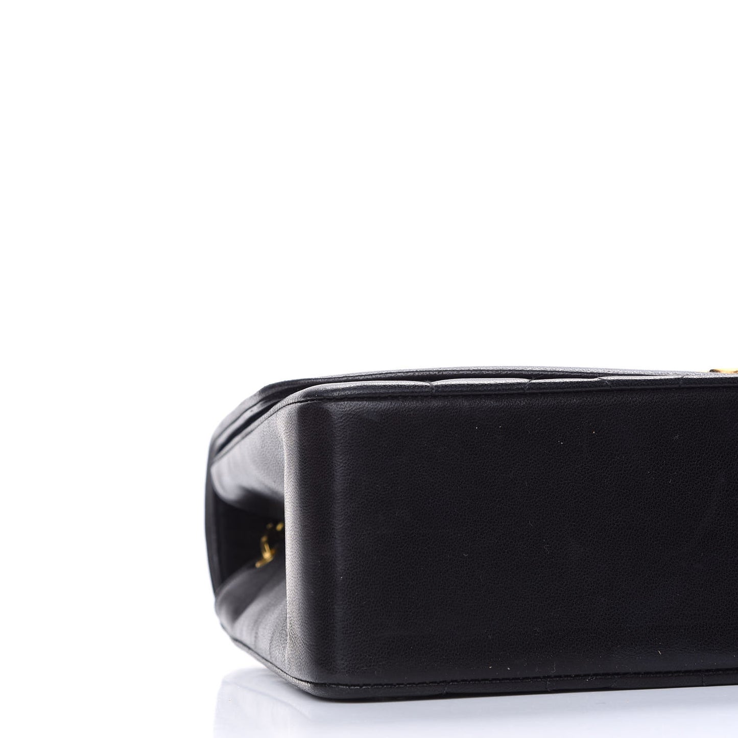 Lambskin Quilted Medium Single Flap Black