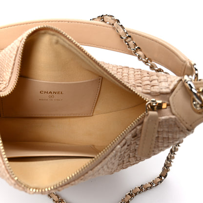 Chanel Raffia Other Shape With Chain Beige 4 of 10