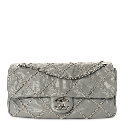 Chanel Calfskin Ultra Stitch Oversized Flap Grey 1 of 9