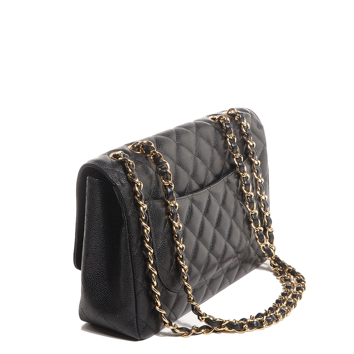 Chanel Caviar Jumbo Single Flap Black 3 of 7