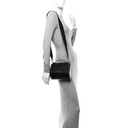 Givenchy Calfskin Mini Pandora Box Logo Strap Crossbody Bag Black 3 of 10
