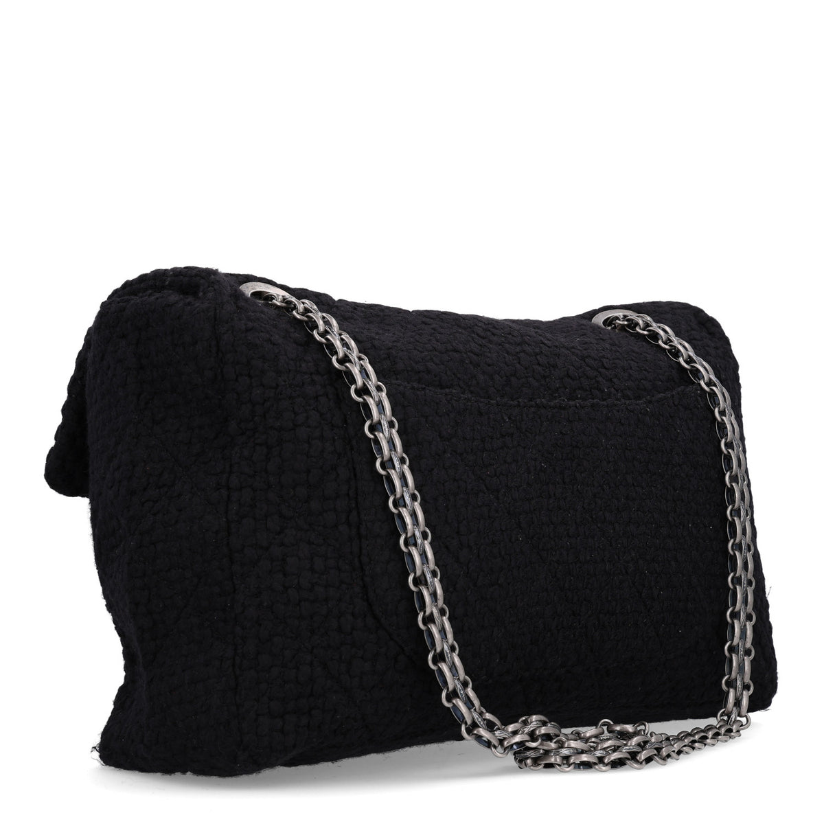 Wool Quilted XXL Reissue Flap Black