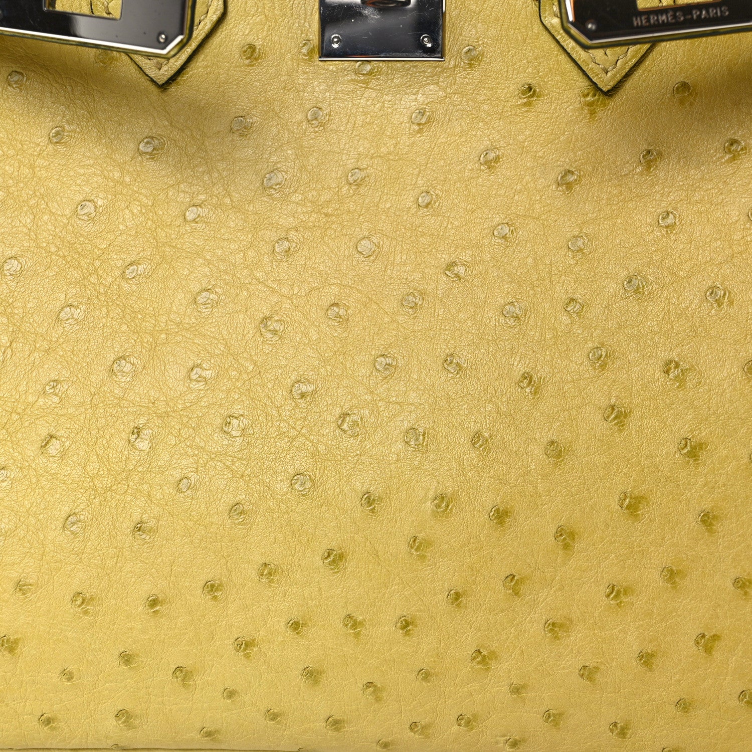 Hermes Ostrich Birkin 30 Vert Anis 8 of 16