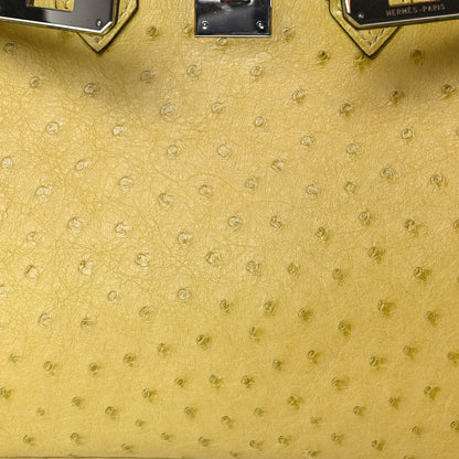 Hermes Ostrich Birkin 30 Vert Anis 8 of 16