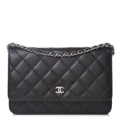 Chanel Caviar Quilted Wallet On Chain WOC Black 1 of 8