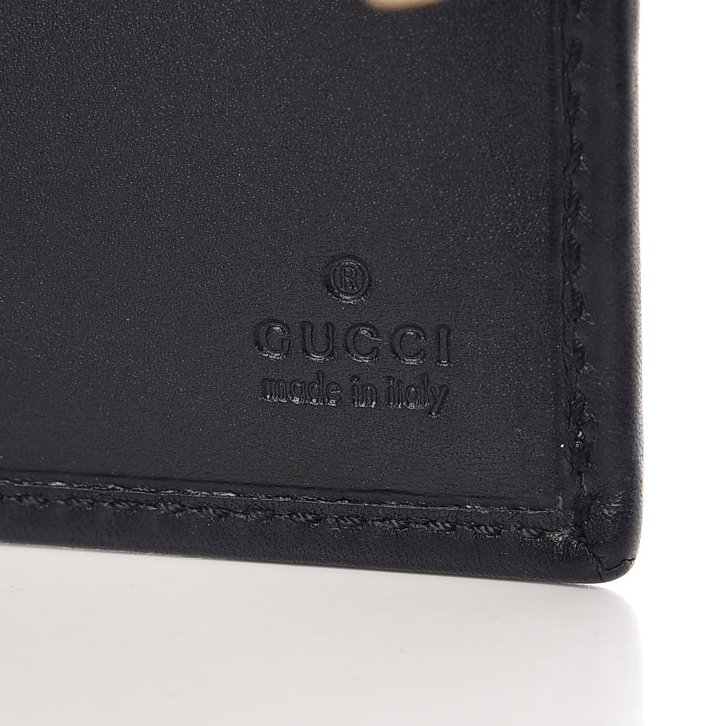 Monogram Calfskin Ladies Web Continental Wallet Beige Blue