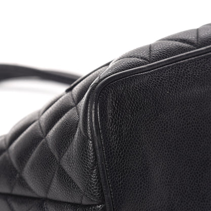 Chanel Caviar Quilted Medallion Tote Black 12 of 15