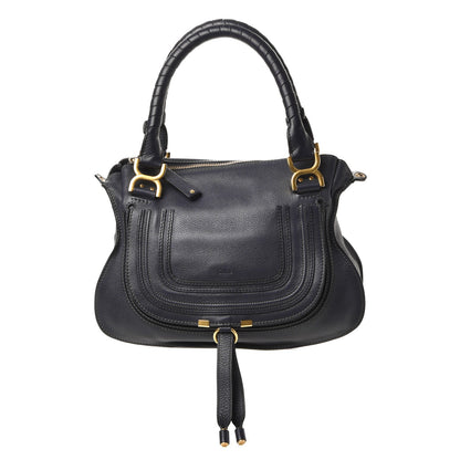 Chloe Calfskin Small Marcie Satchel Teal 1 of 9