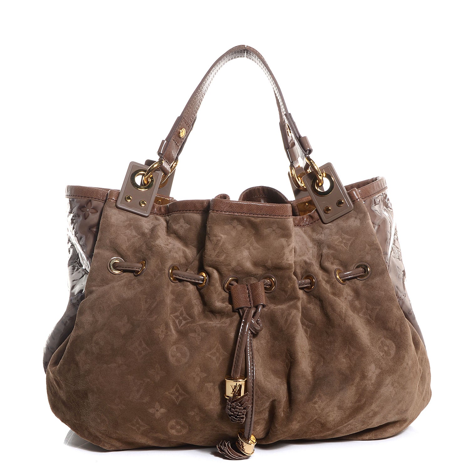 Louis Vuitton Suede Patent Monogram Irene Brown 1 of 7