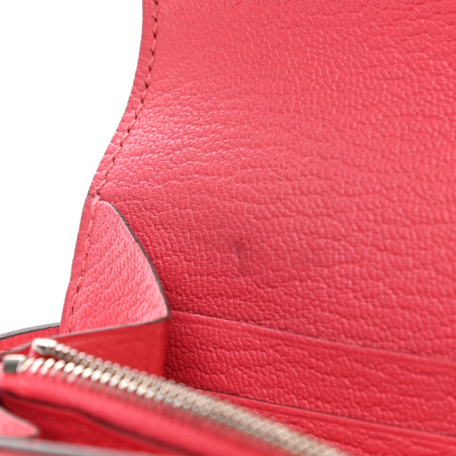 Hermes Chevre Mysore Kelly Longue Wallet Rose Lipstick 11 of 12