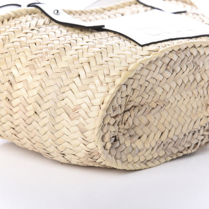 Loewe Raffia Small Basket Tote Bag Natural White 8 of 9