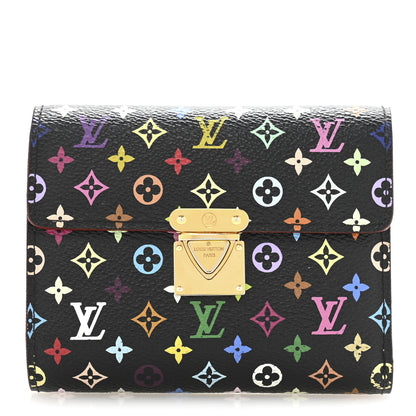 Louis Vuitton Monogram Multicolor Koala Wallet Black 1 of 10