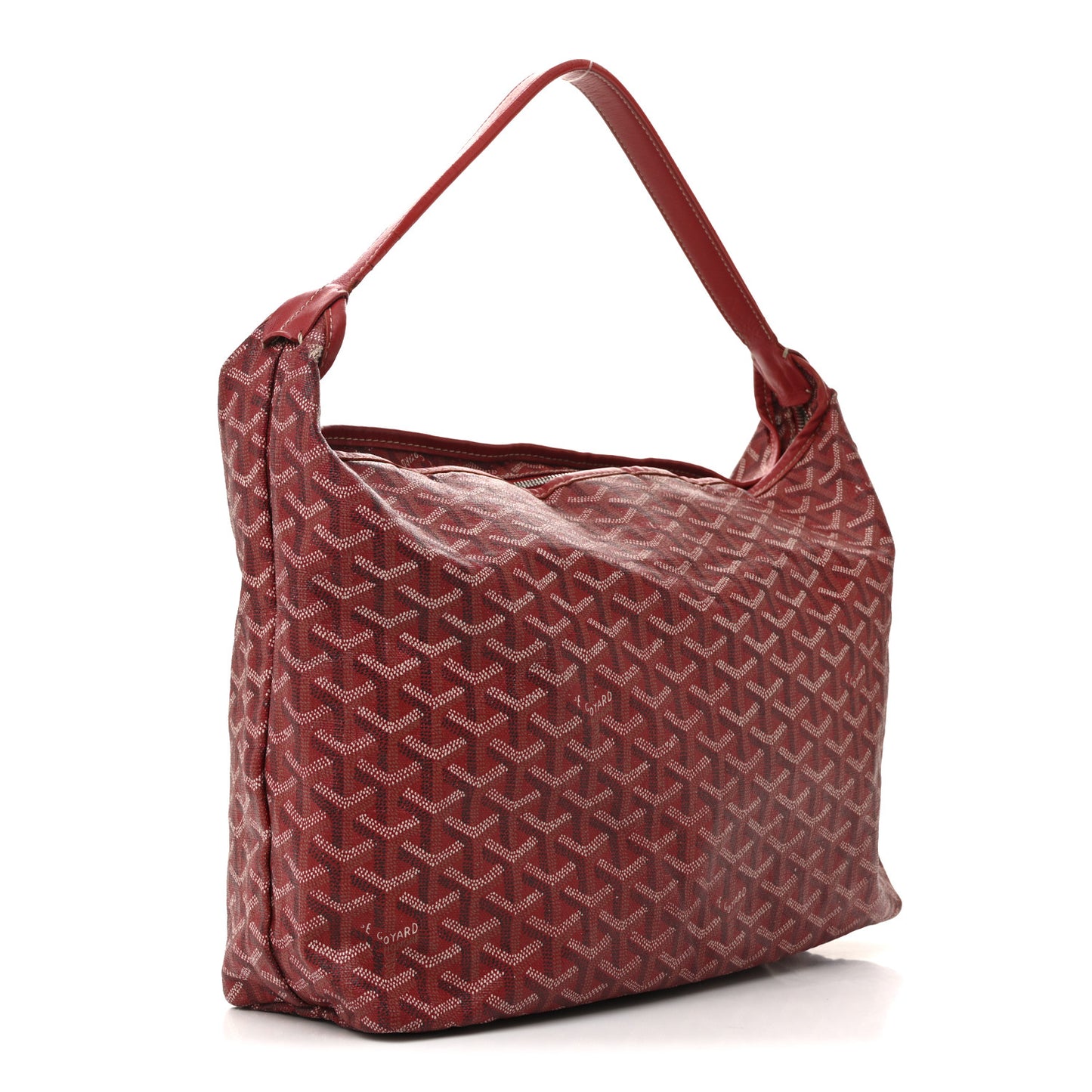Goyardine Fidji Zip Hobo Red