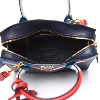 Prada City Calf Saffiano Esplanade Tote Baltico Rosso 5 of 11