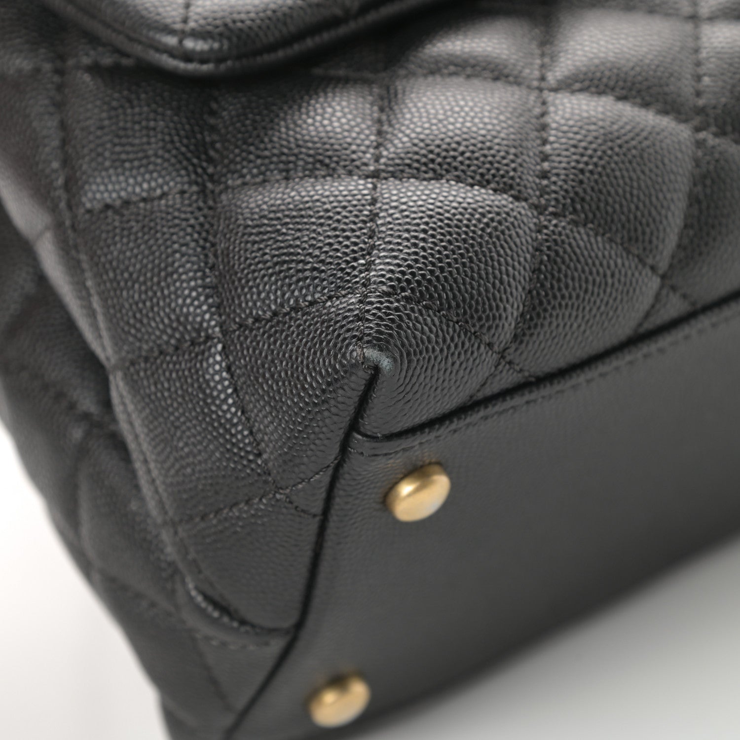 Chanel Caviar Quilted Small Coco Handle Flap Black 11 of 13