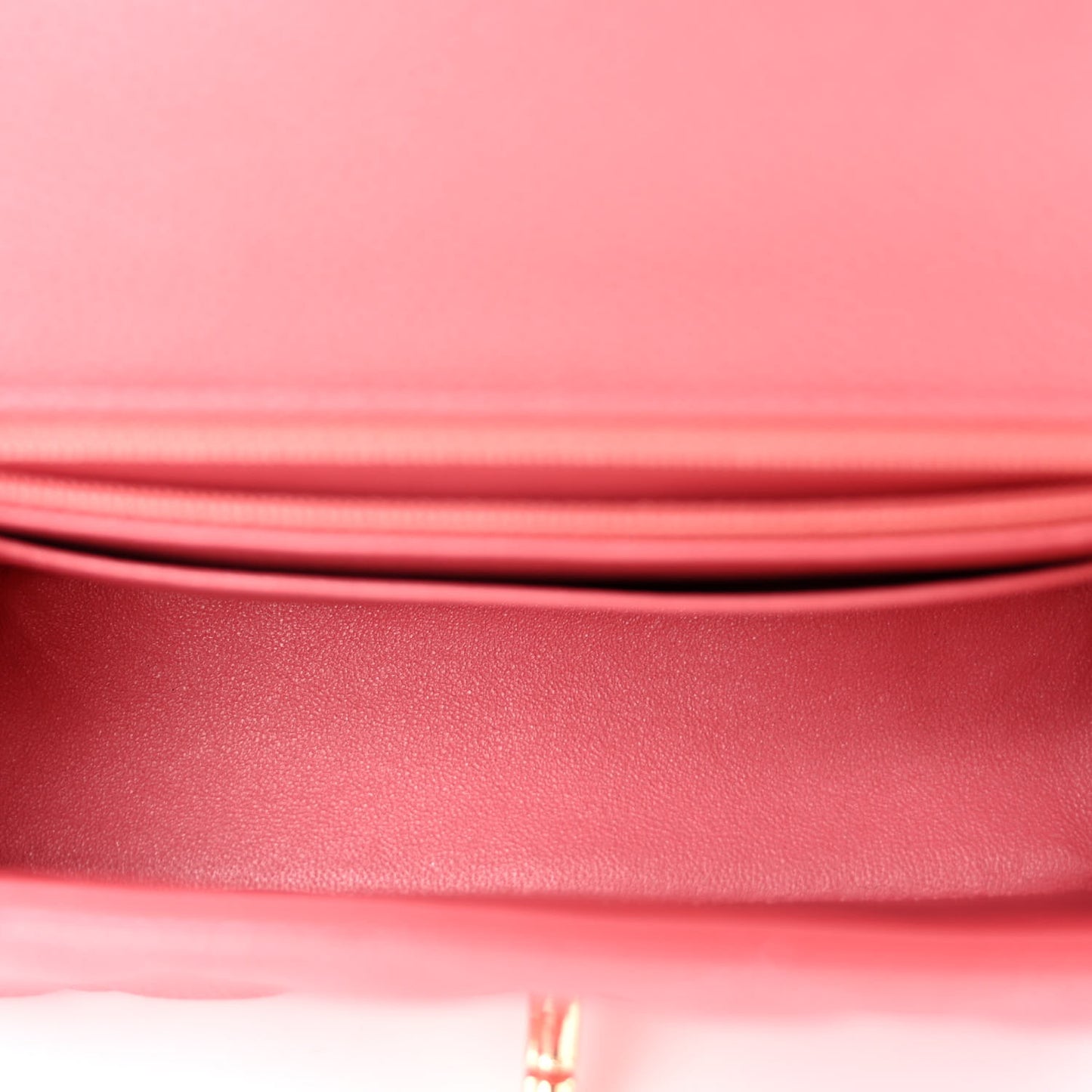 Caviar Quilted Mini Rectangular Flap Dark Pink
