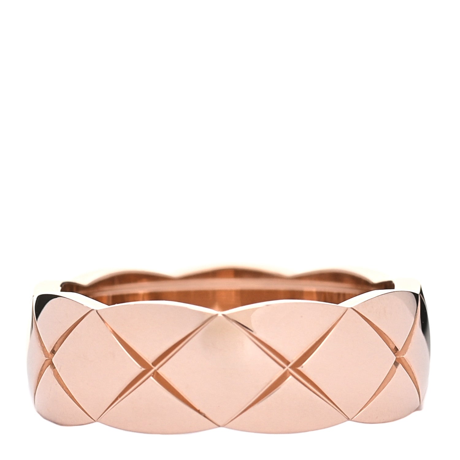 Chanel 18K Beige Gold Small Coco Crush Ring 53 6.5 1 of 7