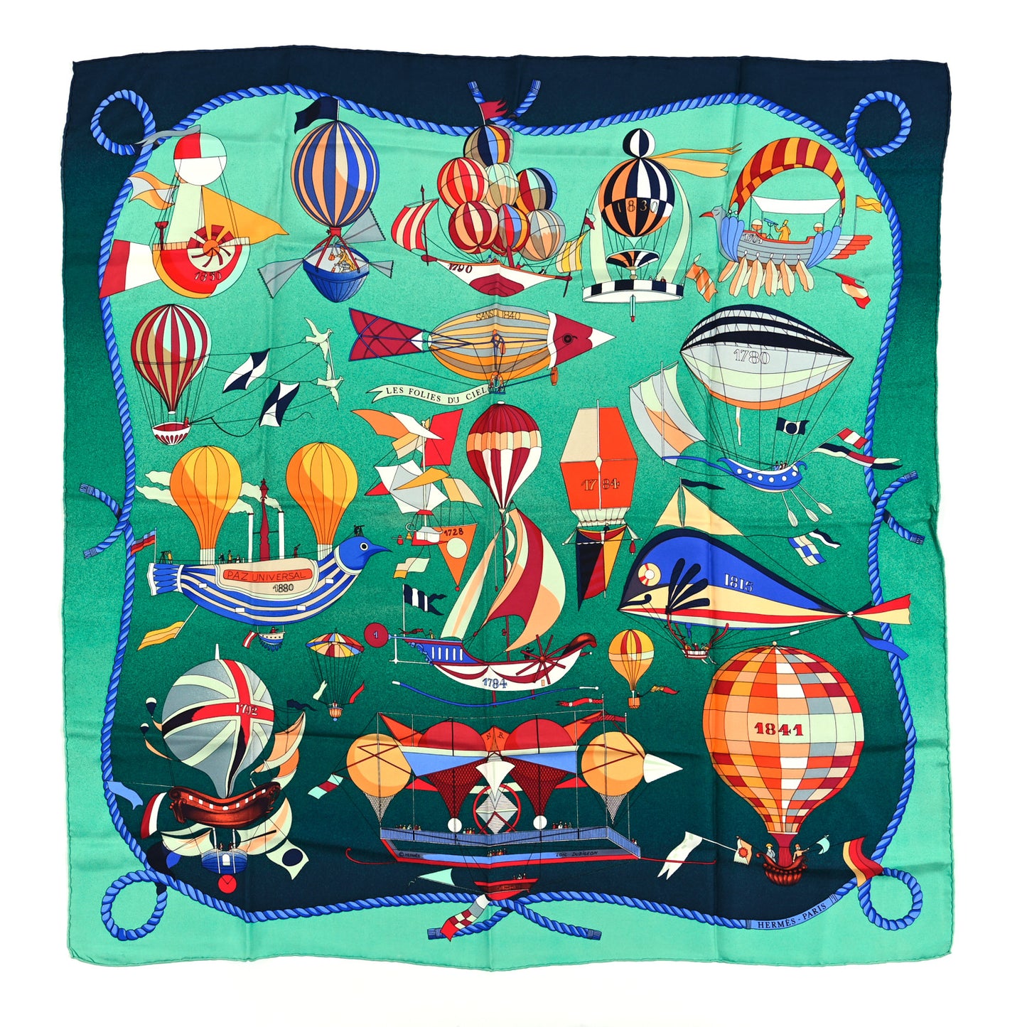 Silk Les Folies Du Ciel Scarf 90