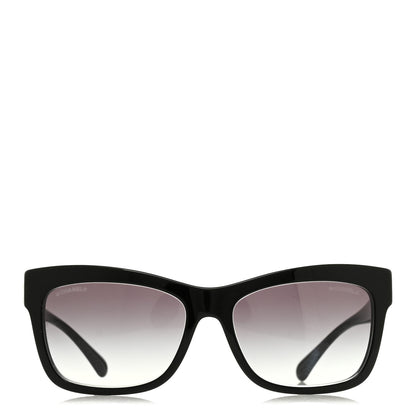 Chanel Acetate Crystal CC Rectangle Sunglasses 5496-B-A Black 2 of 7