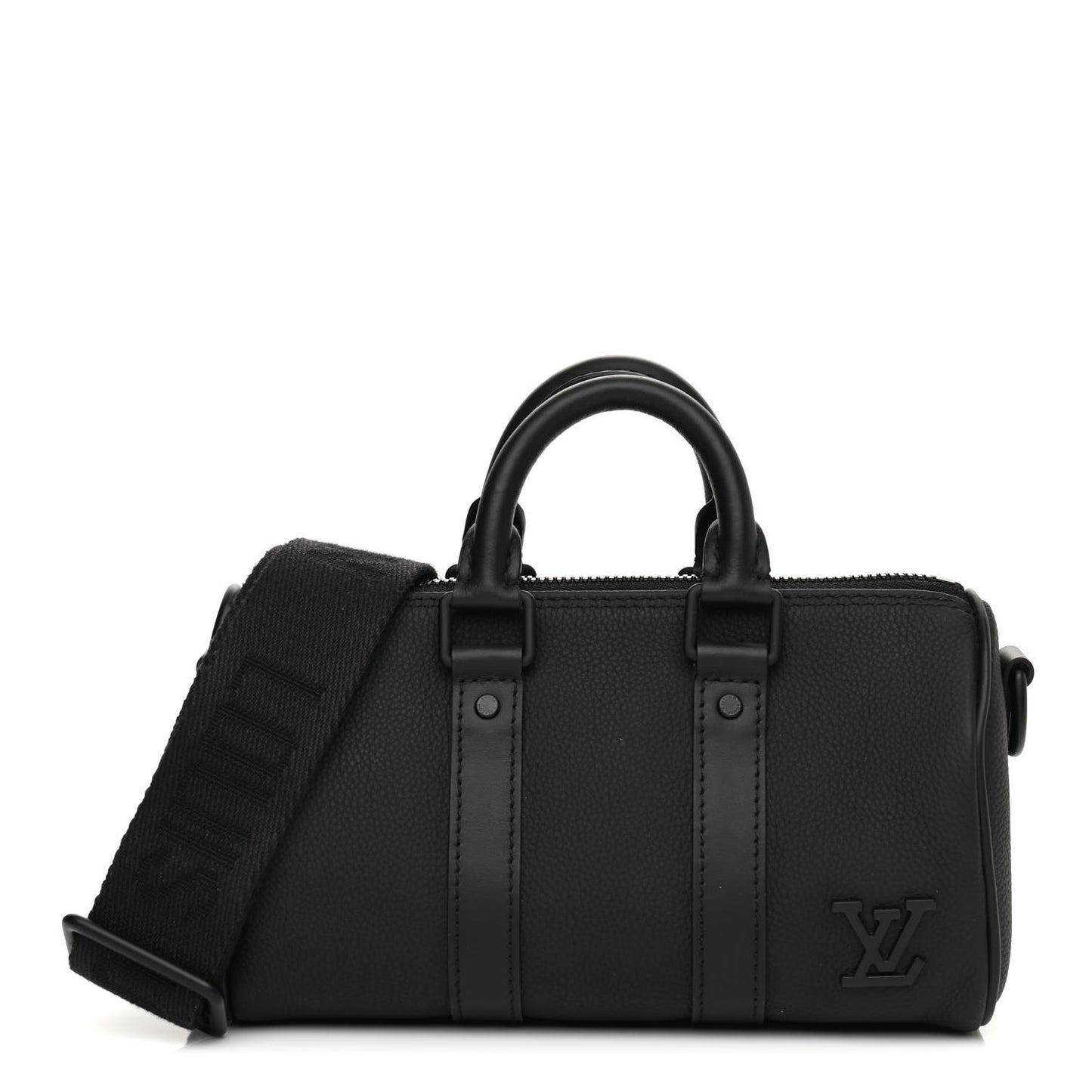 Grained Calfskin Aerogram Keepall XS Black