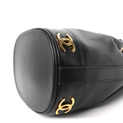 Chanel Lambskin CC Drawstring Shoulder Bag Black 11 of 11