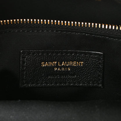 Saint Laurent Lambskin Matelasse Monogram Joe Backpack Black 6 of 10