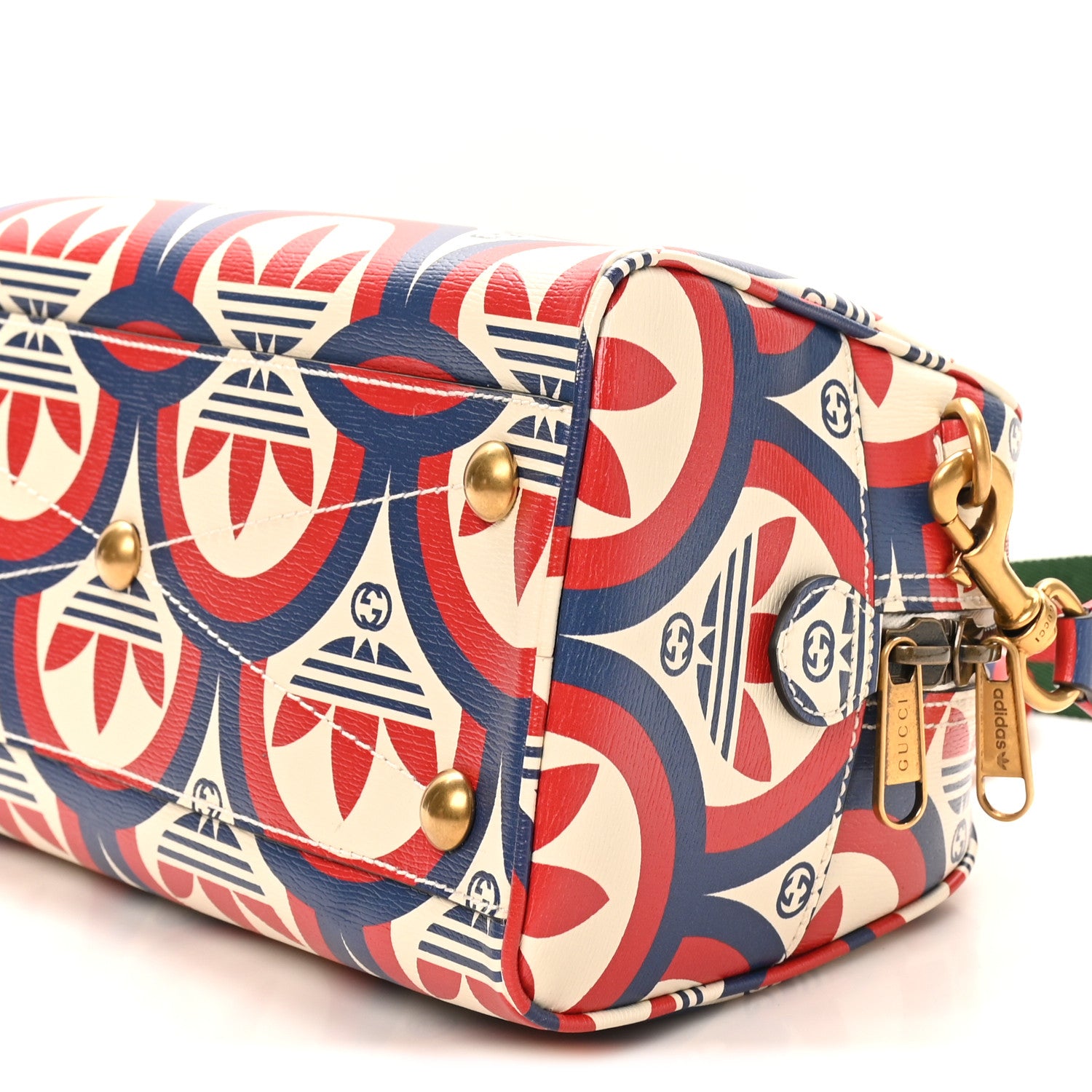 GUCCI バッグ Gucci Red Leather Floral Embroidered Small Dionysus Shoulder Bag