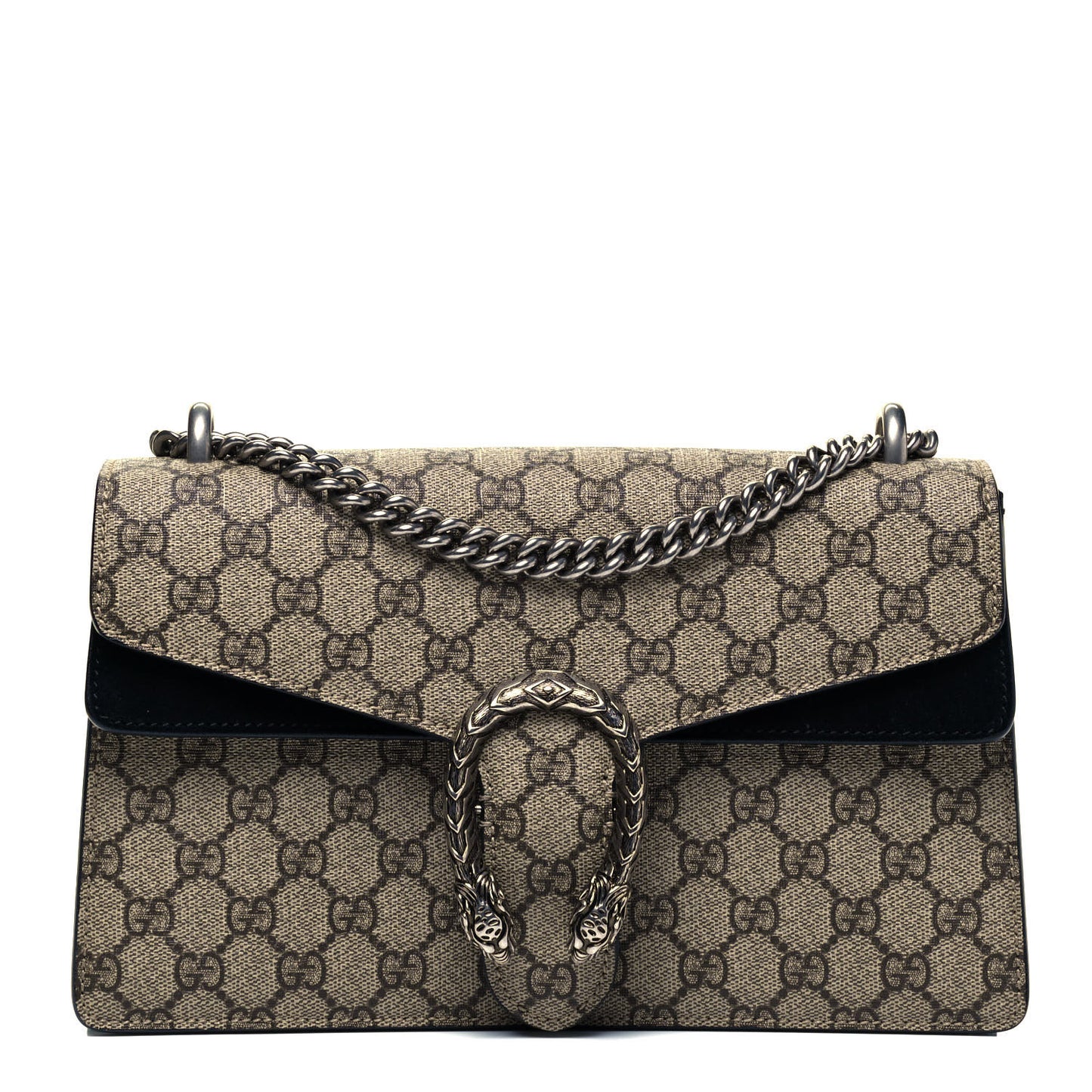 GG Supreme Monogram Small Dionysus Shoulder Bag Black