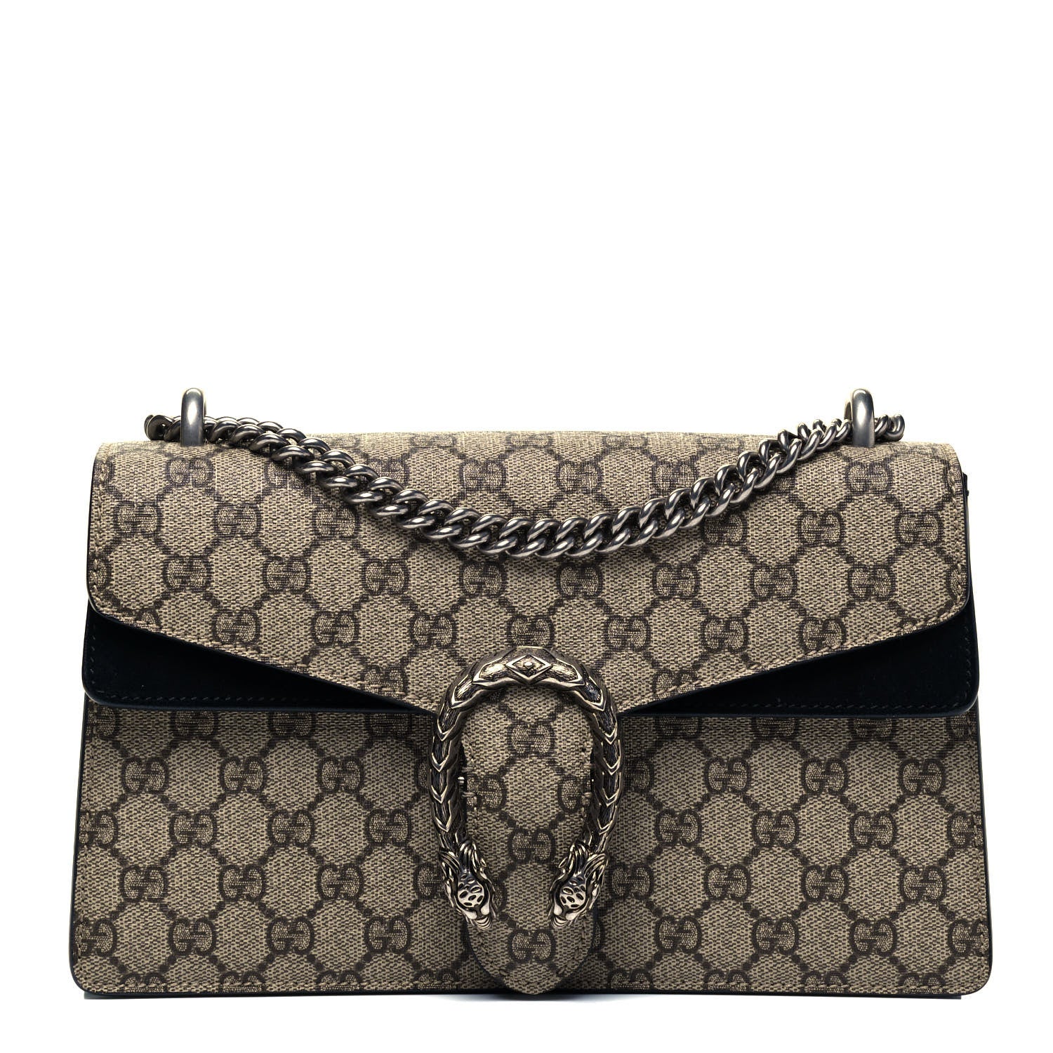 Gucci GG Supreme Monogram Small Dionysus Shoulder Bag Black 1 of 9
