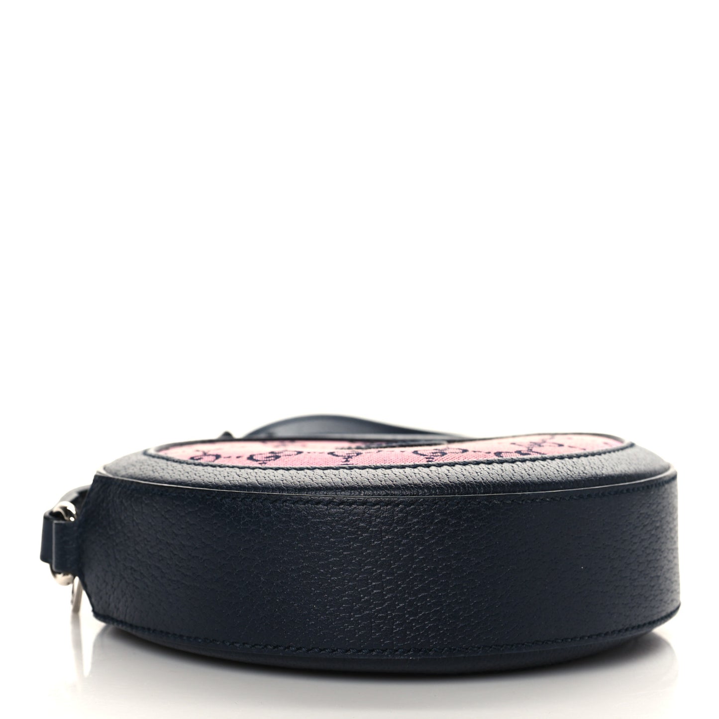 Monogram Multicolor Textured Calfskin Retro Interlocking G Round Shoulder Bag Pink Blue