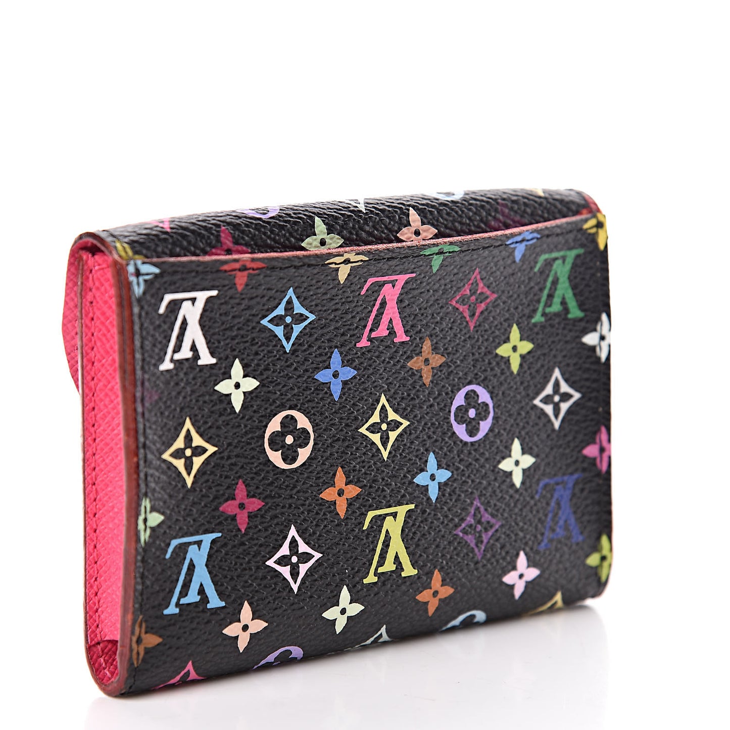 Monogram Multicolor Business Card Holder Black Grenade