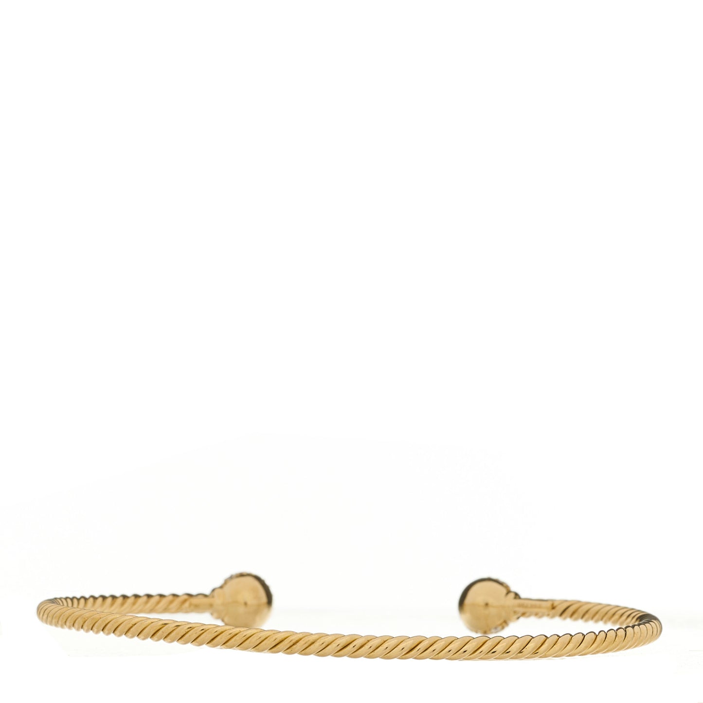 18K Yellow Gold Diamond 2.6mm Solari Cablespira Bracelet