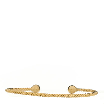David Yurman 18K Yellow Gold Diamond 2.6mm Solari Cablespira Bracelet 2 of 3